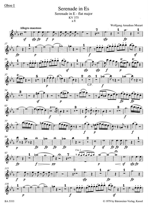 Serenade Eb K375 Octet Parts